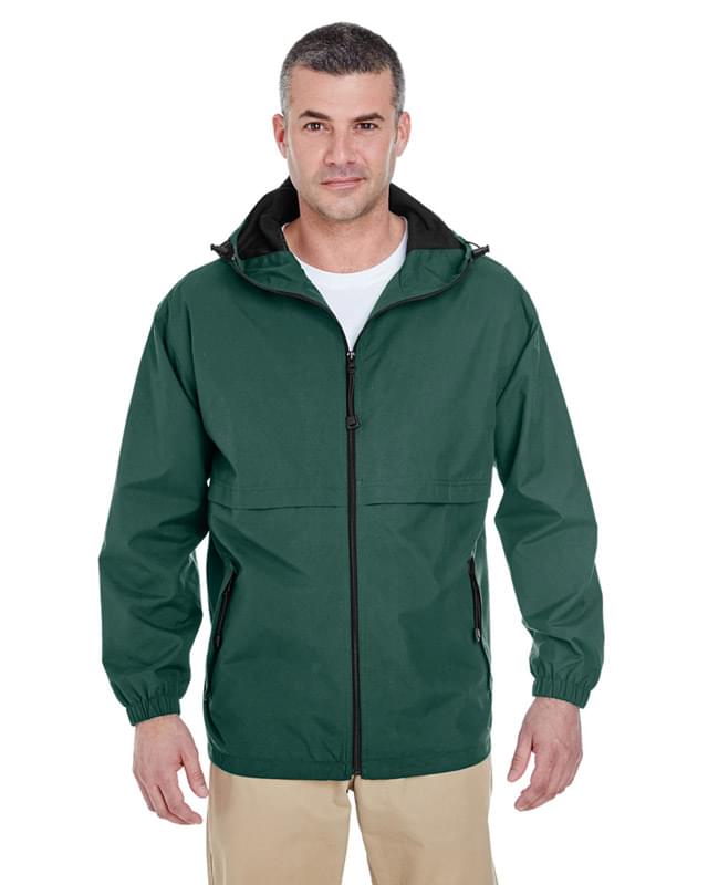 Adult Microfiber Full-Zip Hooded Jacket