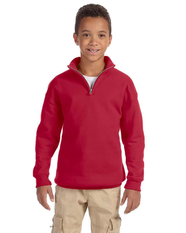 Youth 8 oz. NuBlend Quarter-Zip Cadet Collar Sweatshirt