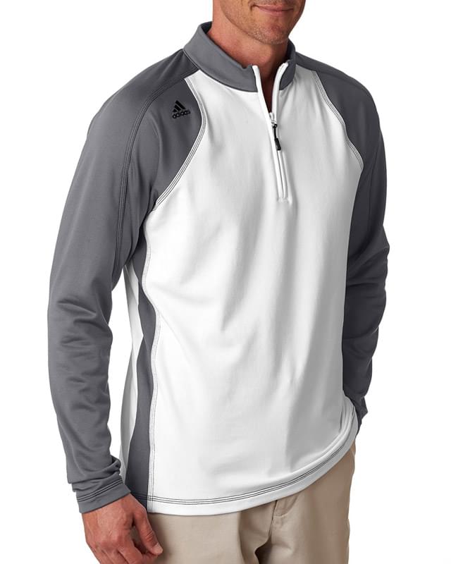 Men's climawarm+ 3-Stripes Colorblock Quarter-Zip Training Top