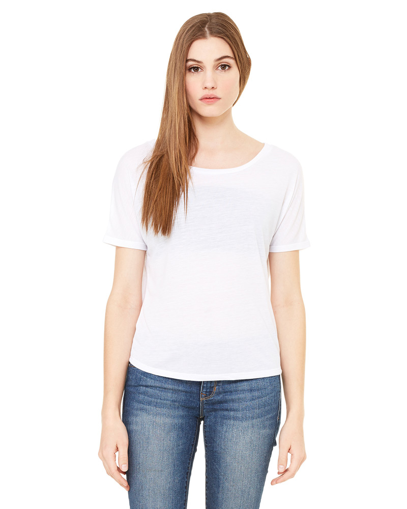 Ladies' Flowy Open Back T-Shirt