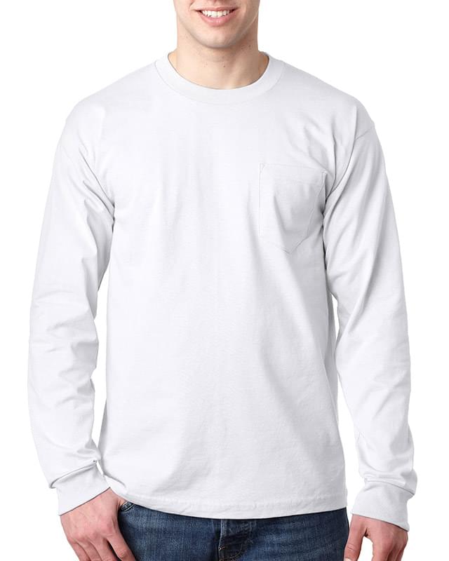 Adult Adult Long-Sleeve Tee with Pocket