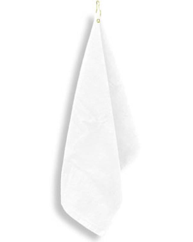 Deluxe Hemmed Hand Towel with Corner Grommet and Hook